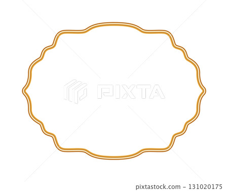 Shiny golden luxury 3d frame. Realistic object mockup for photo frame. Ornamental border in oriental style. Indian decorative element. Vector for certificate, stamp, vignette Shiny golden luxury 3d frame. Realistic object mockup for photo frame. Ornamental border in oriental style. Indian decorative element. Vector for certificate, stamp, vignette 131020175