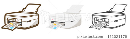 Inkjet multifunction machine (during printing) 131021176