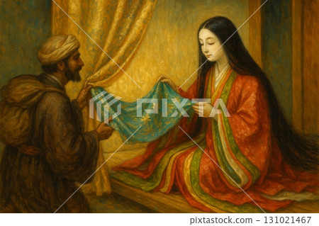 Princess's Shopping Story for Imported Goods - Generative AI 131021467