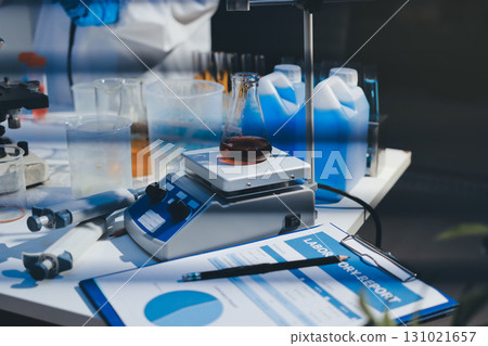 Researchers working in the clinical laboratory Researchers working in the clinical laboratory 131021657