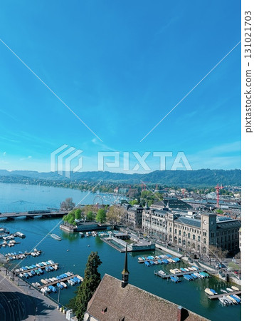 從上面俯瞰蘇黎世湖 131021703