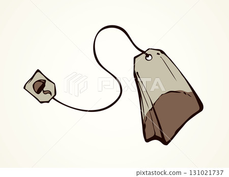 Tea bag. Vector drawing Tea bag. Vector drawing 131021737