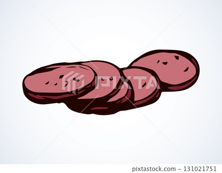Sausage. Vector drawing Sausage. Vector drawing 131021751
