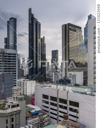 High-rise buildings in the Silom area of Bangkok, Thailand / Silom, Bangkok, Thailand High-rise buildings in the Silom area of Bangkok, Thailand / Silom, Bangkok, Thailand 131022048