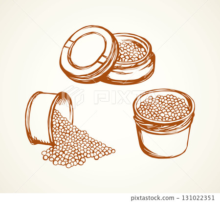 Caviar. Vector drawing 131022351