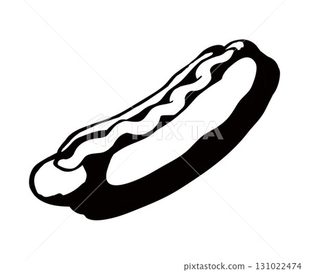 Hot Dog. Vector drawing food 131022474