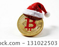 Bitcoin coin, cryptocurrency gift for the new year 131022503