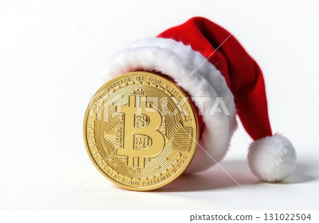 Bitcoin coin, cryptocurrency gift for the new year 131022504