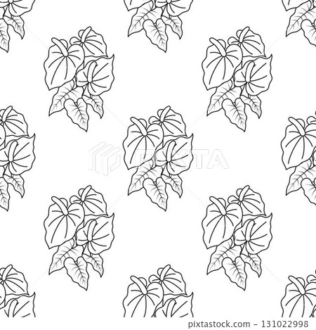 anthurium flower pattern in outline anthurium flower pattern in outline 131022998
