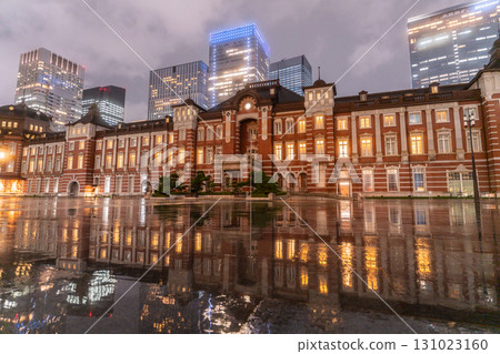 東京車站：美麗的雨夜景色 131023160