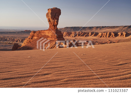 The Stunning and Majestic Hoodoo Formation Set Against a Desert Landscape The Stunning and Majestic Hoodoo Formation Set Against a Desert Landscape 131023387