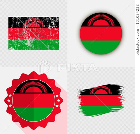 Malawi National Flag Icon Collection. 131024238