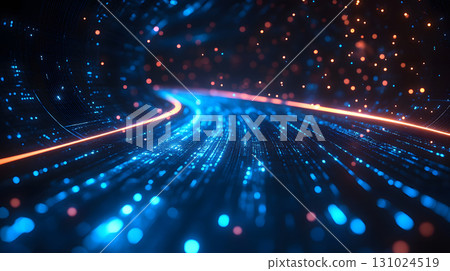 Glowing blue tech grid on a dark background, giving a high-tech digital interface feel. Great for IT, data, and tech-focused designs. Glowing blue tech grid on a dark background, giving a high-tech digital interface feel. Great for IT, data, and tech-focused designs. 131024519