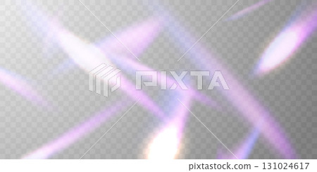 Light effect and zigzag ribbon falling from above on beam, swirl vector. 131024617