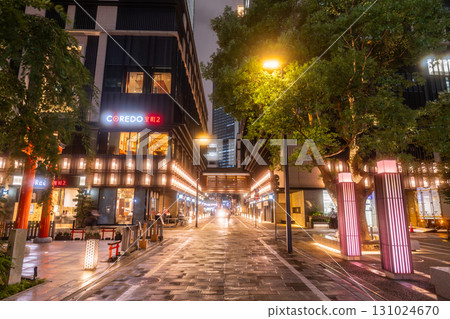 東京：日本橋室町城市夜景 131024670