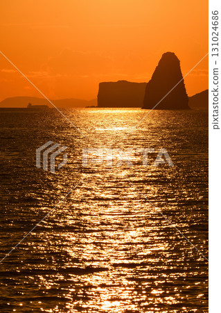 Evening view of Goto-nada, Kakuriki-nada, and Daikaku-nada Evening view of Goto-nada, Kakuriki-nada, and Daikaku-nada 131024686