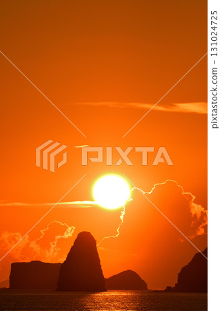 五島灘、角木灘和大角灘的夜景 131024725