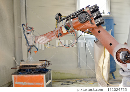 Robotic stone milling machine Robotic stone milling machine 131024733