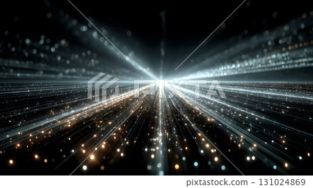 Glowing blue tech grid on a dark background, giving a high-tech digital interface feel. Great for IT, data, and tech-focused designs. 131024869