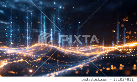 Glowing blue tech grid on a dark background, giving a high-tech digital interface feel. Great for IT, data, and tech-focused designs. Glowing blue tech grid on a dark background, giving a high-tech digital interface feel. Great for IT, data, and tech-focused designs. 131024931