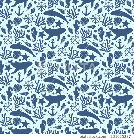 marine life pattern 131025287
