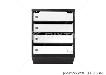 Mail boxes filled of leaflets and letters. Shallow DOF,Mailboxes and Lock in Rows at Entrance Mail boxes filled of leaflets and letters. Shallow DOF,Mailboxes and Lock in Rows at Entrance 131025368