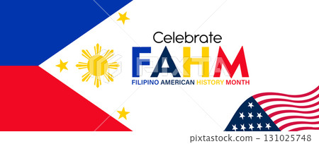 Filipino American History Month Abstract Background. banner poster post designvector illustration. Filipino American History Month Abstract Background. banner poster post designvector illustration. 131025748