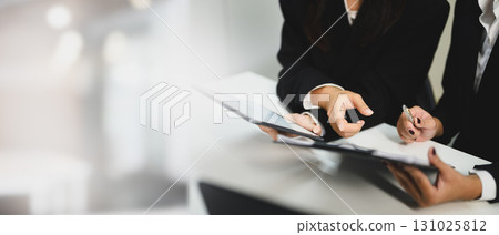 Professional business partner consulting the strategy 131025812