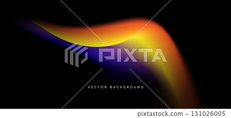 Orange and yellow curve gradient on dark background. Orange and yellow curve gradient on dark background. 131026005