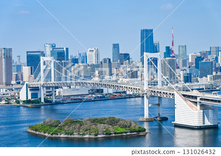 Cityscape from Odaiba, Tokyo 131026432