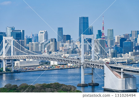 Cityscape from Odaiba in Tokyo Cityscape from Odaiba in Tokyo 131026494