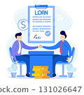 Illustration vector graphic cartoon character of loan 131026647