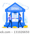Illustration vector graphic cartoon character of loan 131026650