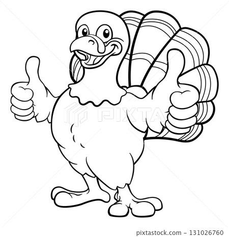 Turkey Thanksgiving Cartoon Bird Christmas Mascot 131026760