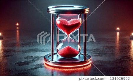 Reflective Heart Hourglass - Timeless Passion 131026992
