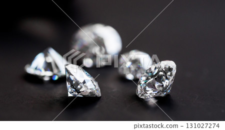 Diamonds on the black background Diamonds on the black background 131027274