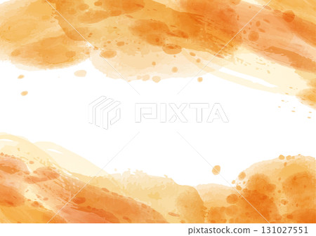 Orange watercolor background 131027551