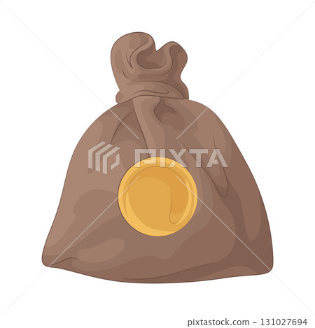 Illustration of money bag 131027694