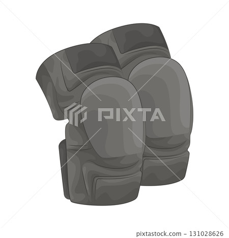 Illustration of police shin guard Illustration of police shin guard 131028626