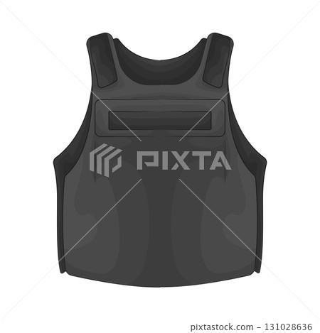 Illustration of police vest 131028636