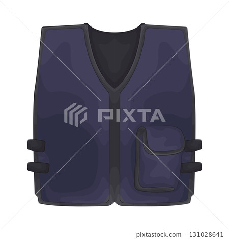 Illustration of police vest 131028641