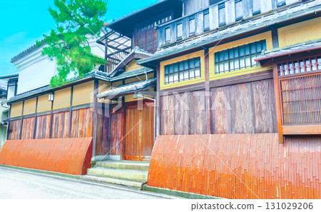 古都街景，日本傳統房屋外觀 131029206
