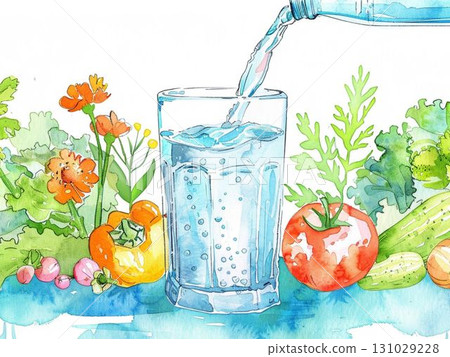 Water and nature illustrations 131029228