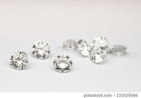 A close up of a bunch of diamonds 131029386