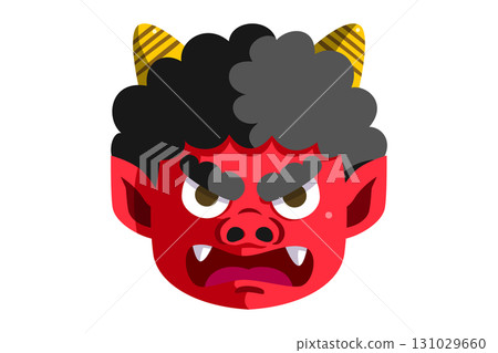 Red demon face 131029660