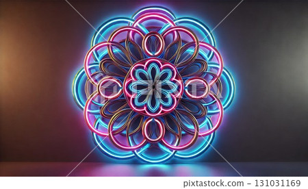 霓虹曼陀羅花 - 3D 戒指設計 霓虹曼陀羅花 - 3D 戒指設計 131031169