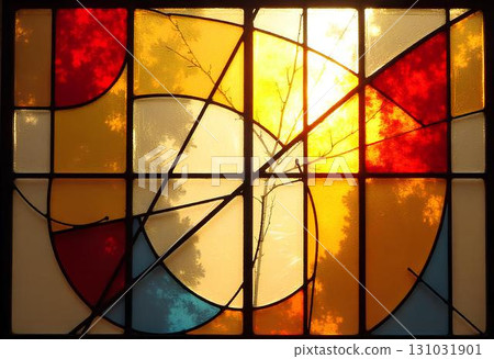 glass window with colorful 131031901