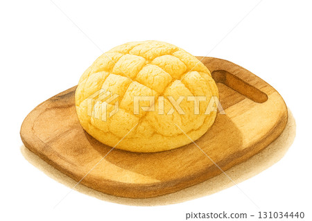 An illustration of melon bread. 131034440