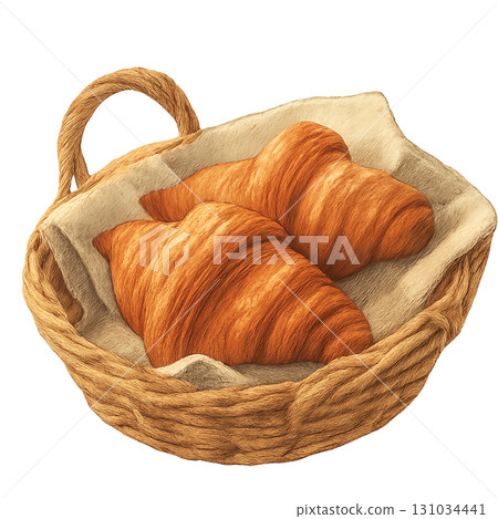羊角麵包插圖。 羊角麵包插圖。 131034441