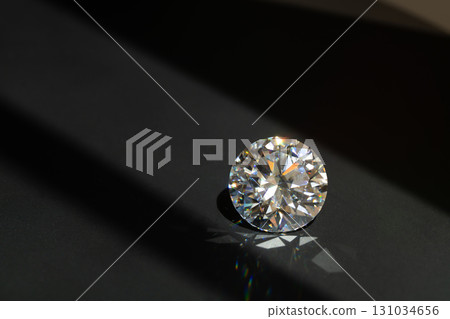 Diamond Brilliant on The Black Background 131034656